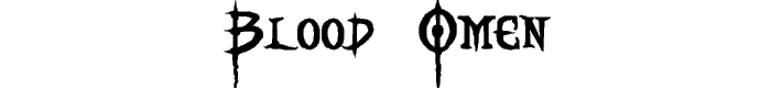 Blood Omen font